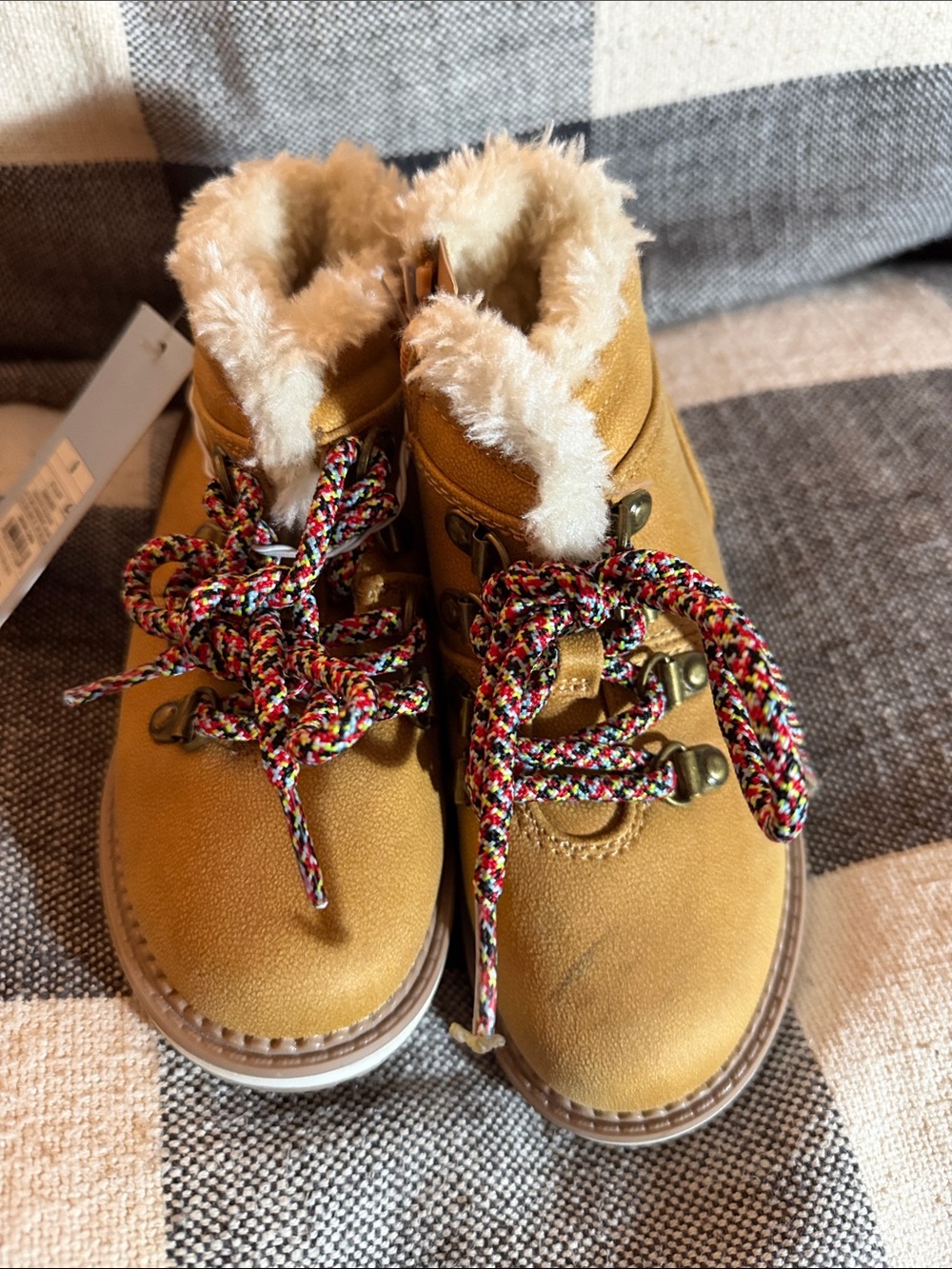 Cat & Jack Tan Boot with Branded Tag